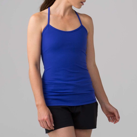 lululemon athletica Tops - Lululemon Power Y tank blue